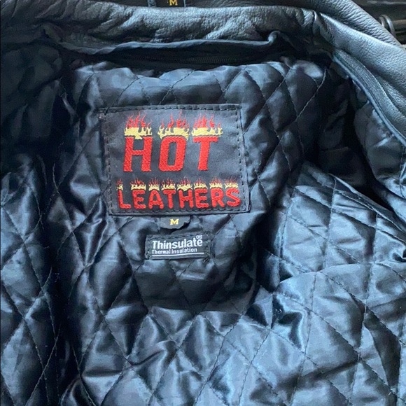 Hot Leathers Jackets & Coats Heavy Duty Super Warm Black Leather